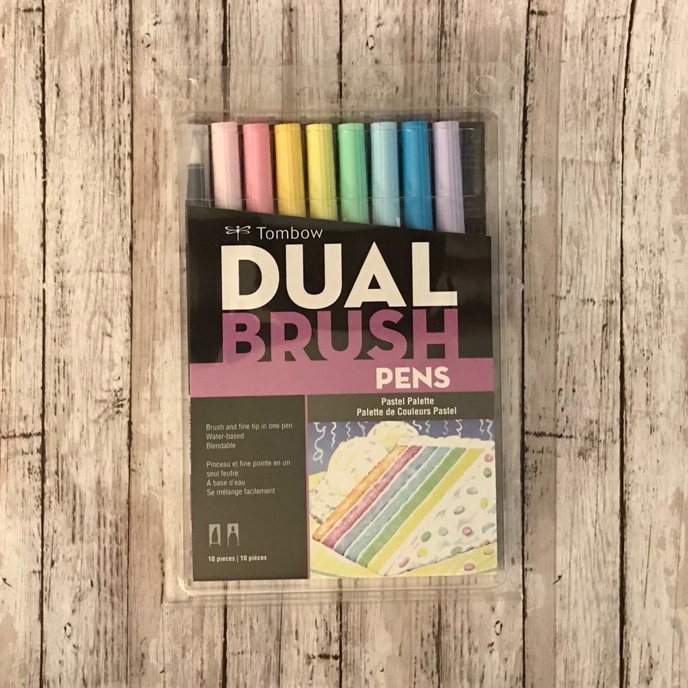 SOLD Tombow Dual Brush pen set Pastels missing 1
